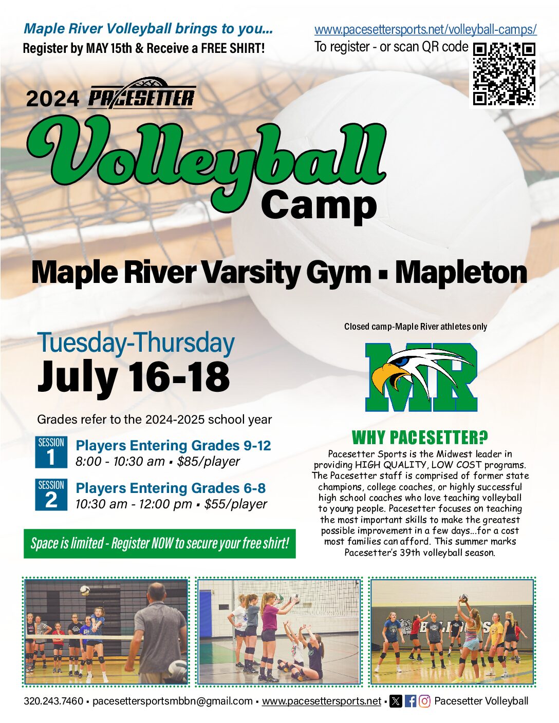 Minnesota Volleyball Camps Pacesetter Sports